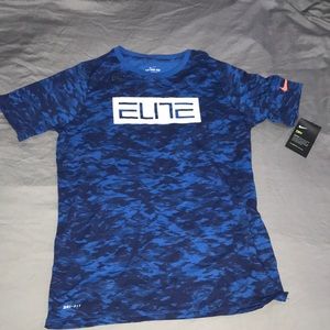 Boys Nike blue camo shirt